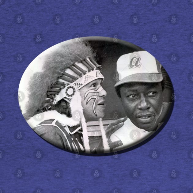 Atlanta Braves - Chief Nocahoma & Hank Aaron by RetroZest